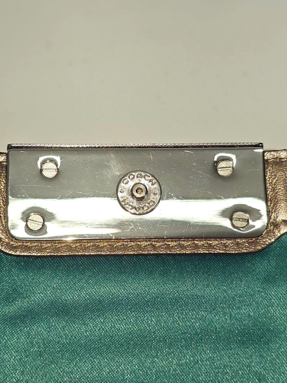 Coach Women's Metallic Leather Kristin Wristlet Clutch Bag Small 2329 - Picture 10 of 14